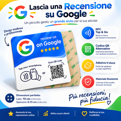 Adesivo NFC Google Quadratino Smart