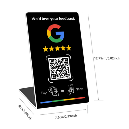 Stand da Banco per Recensioni Google