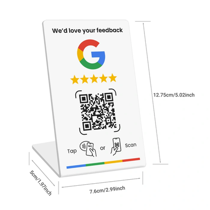 Stand da Banco per Recensioni Google